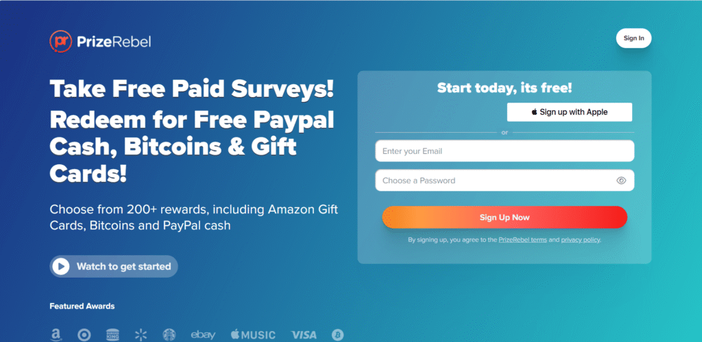 prizerebel top PTC site