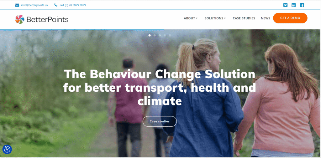 Betterpoints Earn cash by walking daily