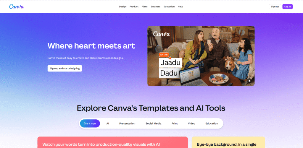 Canva Content marketing AI tool recommendations