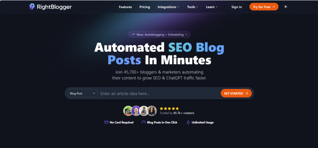 RightBlogger One of the Best AI Writing Tools for Creative Bloggers